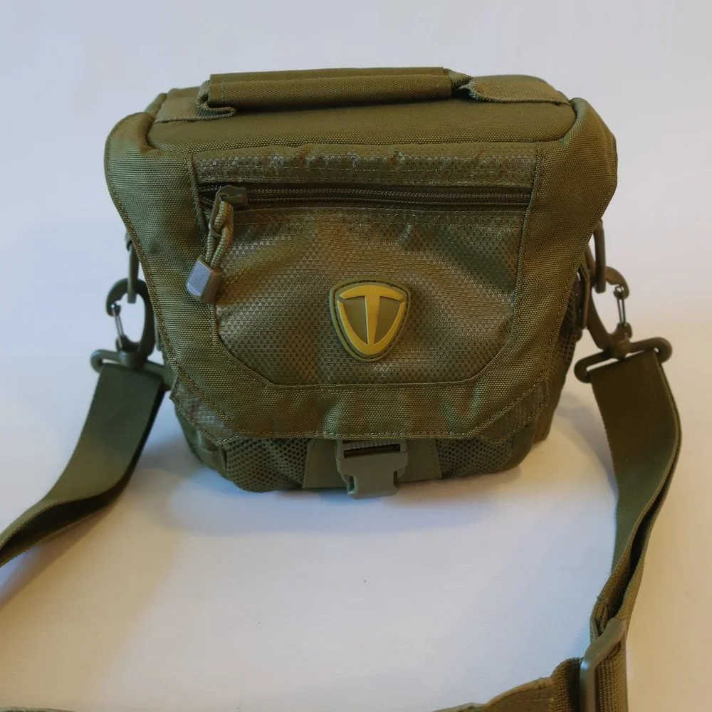 Unisex Tenba Green Shoulder Camera Case Square Bag *